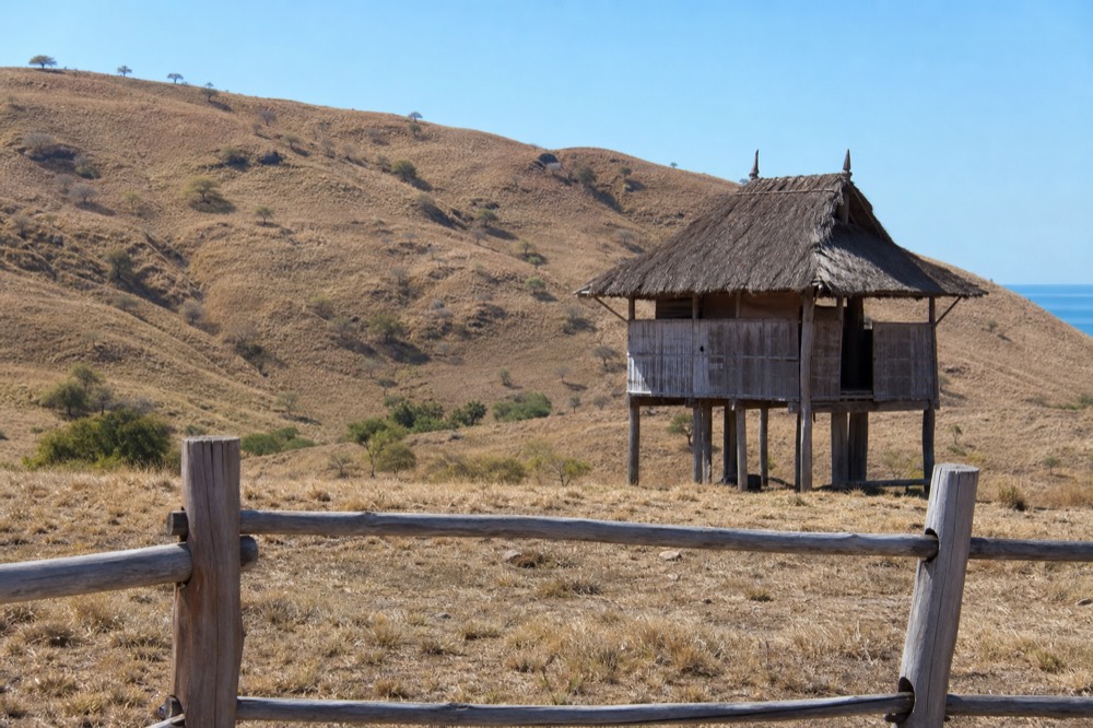 A ranger post inside Komodo National Park, where park entrance fees are collected