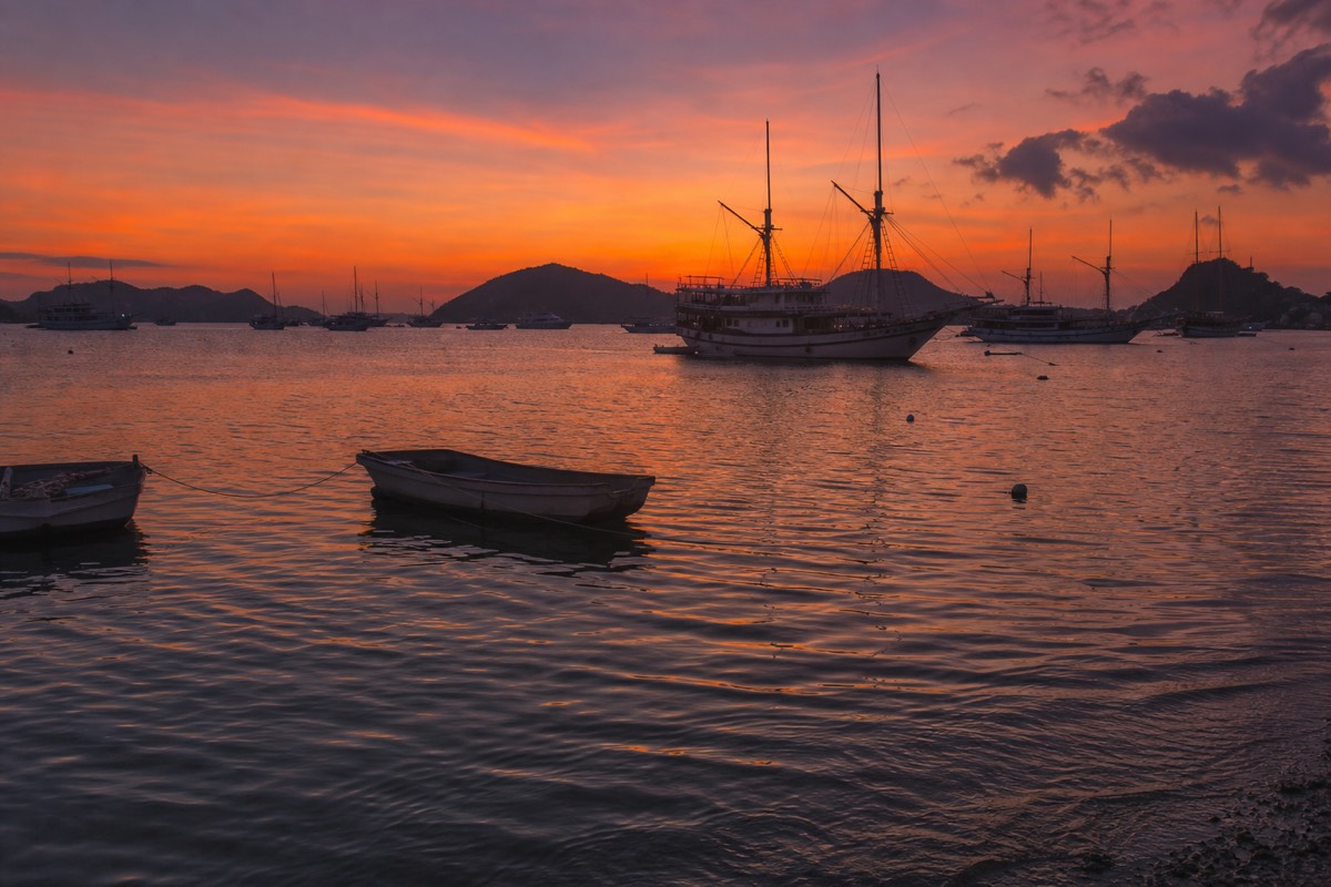 The harbor at Labuan Bajo, gateway to the park